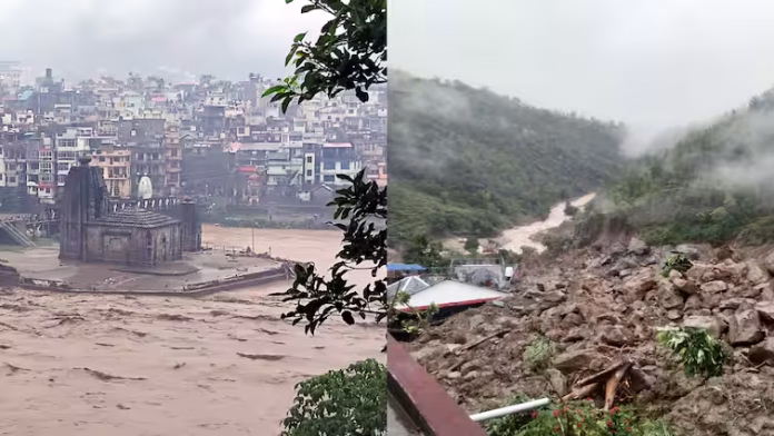 बादल फटने के बाद तबाही